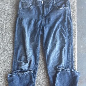 Simply Vera Vera Wang Blue Boyfriend Jeans with Light Distressing